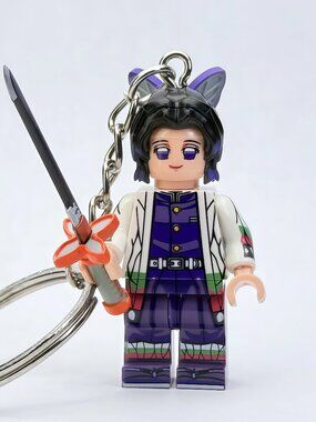 Demon Slayer Shinobu Kocho Custom Minifigure Keychain
